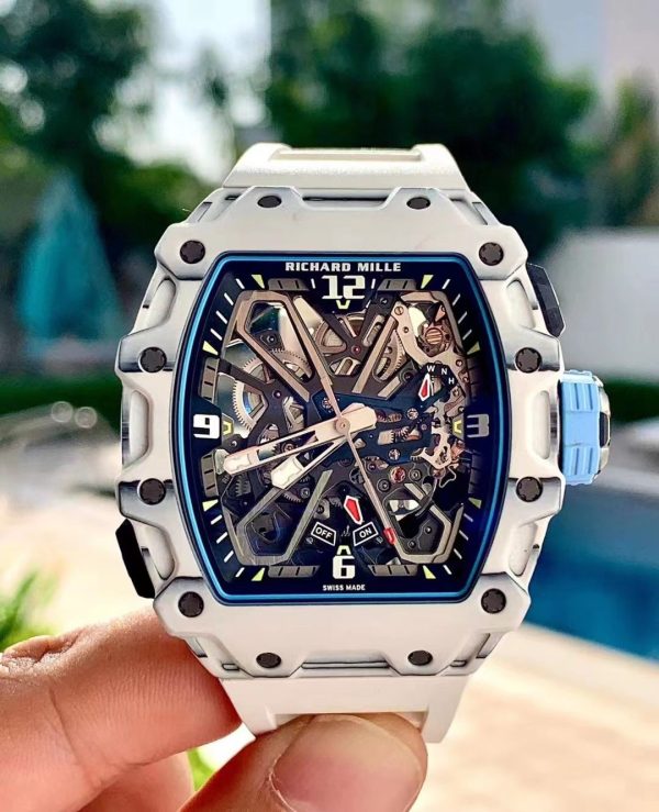 Richard Mille RM 35-03 Rafa Nadal White Carbon Quartz TPT(WHITE)