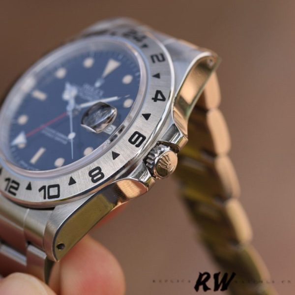 Rolex Explorer II 16550 Stainless Steel Black Dial 39MM Mens Replica Watch