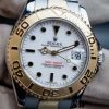 Rolex Yacht Master 168623 Steel Yellow Gold White Dial 35MM Unisex Replica Watch