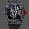 Replica RM 27-03 Rafael Nadal Black Tourbillon Black Rubber Strap