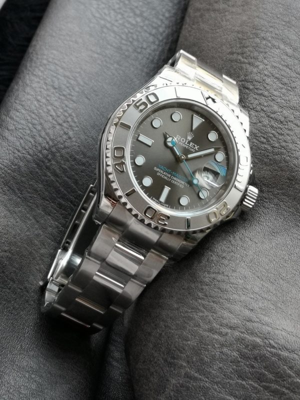Rolex Yacht Master 126622 Platinum Bezel Dark Rhodium Grey Dial 40MM Mens Replica Watch