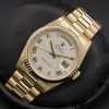 Rolex Day-Date 118238 Ivory Dial Fluted Bezel 36mm Unisex Replica Watch