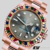 Rolex Yacht Master 116695 Everose Gold Grey Dial 40MM Mens Replica Watch