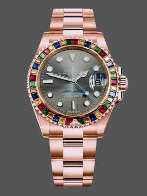 Rolex Yacht Master 116695 Everose Gold Grey Dial 40MM Mens Replica Watch