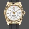 Rolex Sky Dweller 326238 Yellow Gold White Dial 42mm Mens Replica Watch