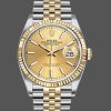 Rolex Datejust 126233 Champagne Index Dial Fluted Bezel 36MM Unisex Replica Watch