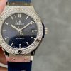 565.NX.7170.RX.1204 Hublot Classic Fusion Titanium Blue Diamonds
