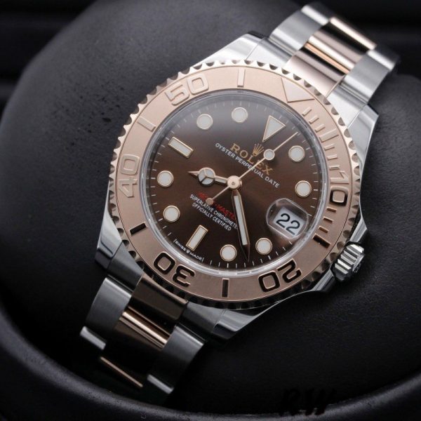 Rolex Yacht Master 268621 Everose Bezel Chocolate Dial 37mm Unisex Replica Watch