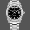 Rolex Day-Date 118389 Diamond Bezel Black Index Dial 36MM Unisex Replica Watch