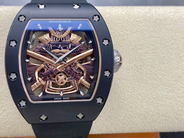 Richard Mille RM47 Edition Tourbillon Skeleton Black Ceramic Casing Watch