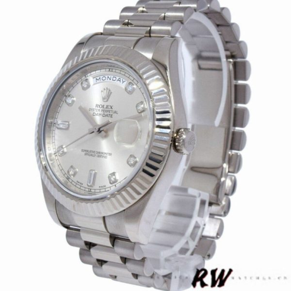 Rolex Day-Date 218238 White Roman Numeral Dial Yellow Gold 41MM Mens Replica Watch