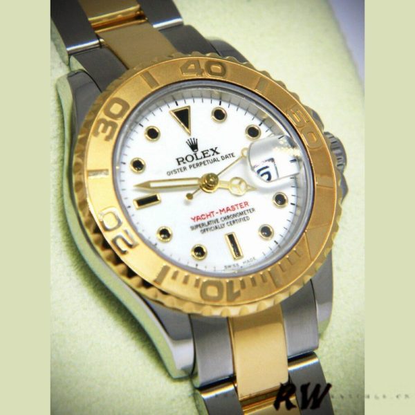 Rolex Yacht Master 169623 Steel Yellow Gold White Dial 29MM Lady Replica Watch
