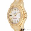 Rolex Yacht Master 168628 White MOP Dial Yellow Gold 35MM Unisex Replica Watch