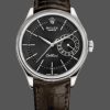 Rolex Cellini Date 50519 Brown Leather Black Dial 39mm Mens Replica Watch