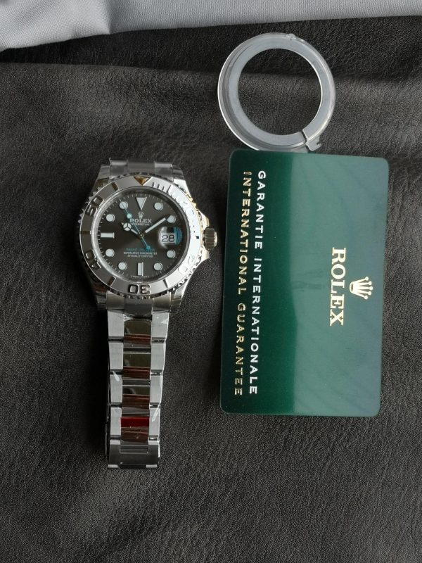 Rolex Yacht Master 126622 Platinum Bezel Dark Rhodium Grey Dial 40MM Mens Replica Watch