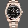 Rolex Day Date 118205 Black Dial 36mm Unisex Replica Watch