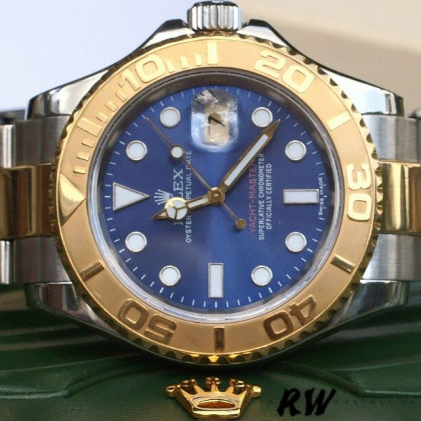 Rolex Yachtmaster 16623 Steel Yellow Gold Blue Dial 40MM Mens Replica Watch