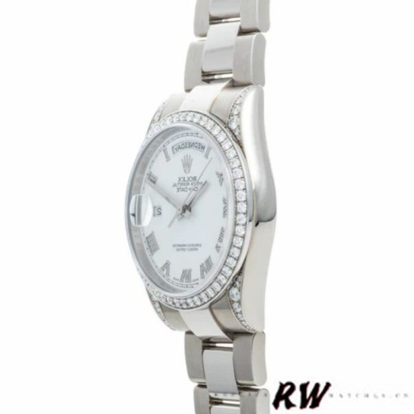 Rolex Day-Date 118389 White Roman Numeral Dial 36MM Unisex Replica Watch