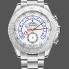 Rolex Yacht Master II 116689 White Dial Platinum 44mm Mens Replica Watch