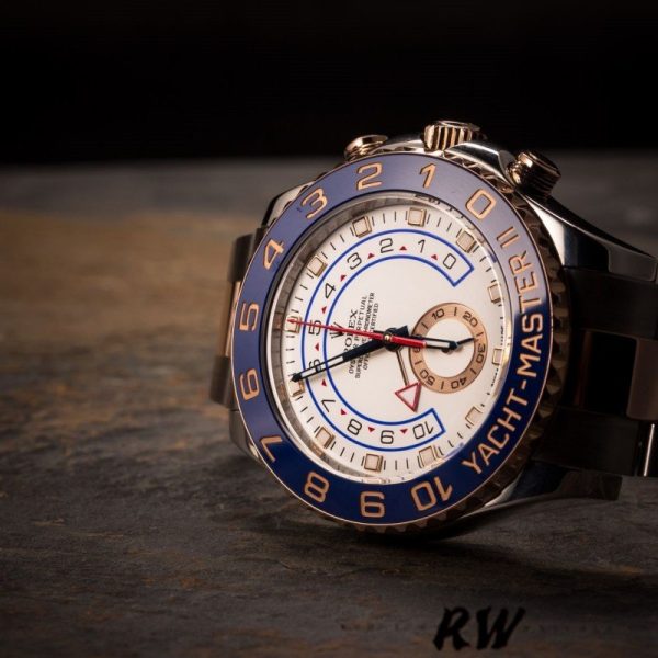Rolex Yacht Master II 116681 White dial 44mm Mens replica Watch