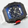 Richard Mille RM 035-02 Rafael Nadal NTPT Carbon on White Rubber Strap