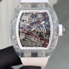 RM38-02 Richard Mille Tourbillon Movement Edition Crystal White Rubber Strap