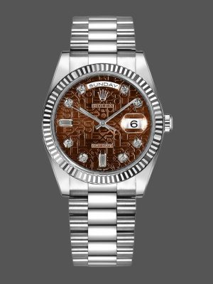 Rolex Day-Date 118239 Jubilee Chocolate Brown Dial 36mm Unisex Replica Watch
(5.0)