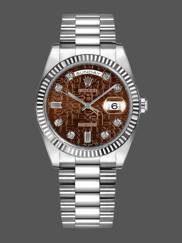 Rolex Day-Date 118239 Jubilee Chocolate Brown Dial 36mm Unisex Replica Watch
(5.0)