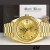 Rolex Day-Date 228238 Champagne Roman Dial Fluted Bezel 40mm Mens Replica Watch