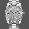 Rolex Day-Date 228239 Diamond Paved Dial Fluted Bezel 40mm Mens Replica Watch