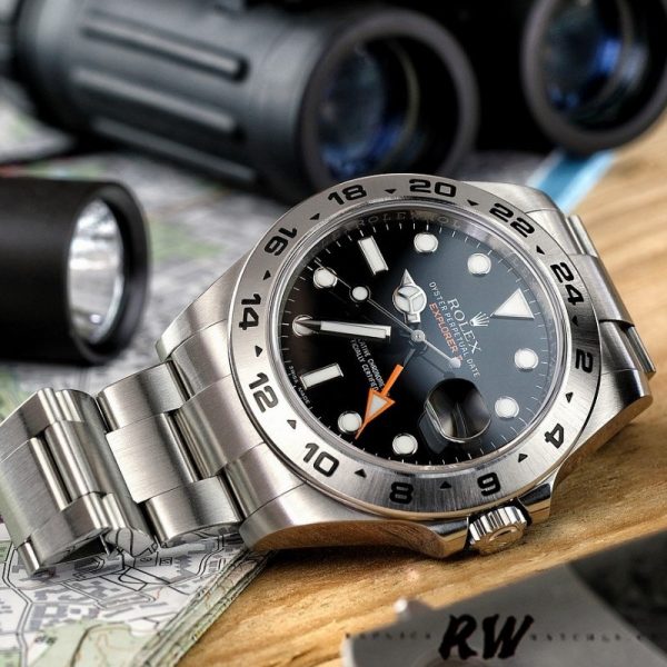 Rolex Explorer II 216570 Stainless Steel Black Dial 42MM Mens Replica Watch