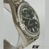 Rolex Day-Date 228349RBR Black Dial Diamond Bezel 40mm Mens Replica Watch