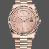 Rolex Day-Date 118235 Everose Gold Pink Jubilee dial 36mm Lady Replica Watch