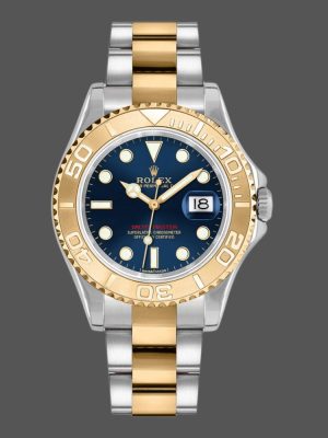 Rolex Yacht Master 168623 Steel and Gold Blue Dial 35MM Unisex Replica Watch