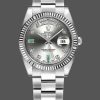 Rolex Day-Date 118239 Rhodium grey Dial white gold 36mm Unisex Replica Watch