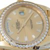 Rolex Day-Date 228348RBR Champagne Diamond Dial Diamond Beze 40mm Mens Replica Watch