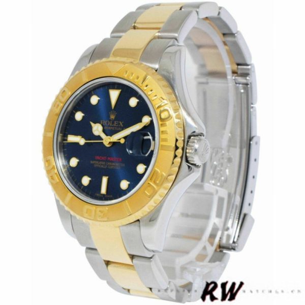 Rolex Yacht Master 168623 Steel and Gold Blue Dial 35MM Unisex Replica Watch