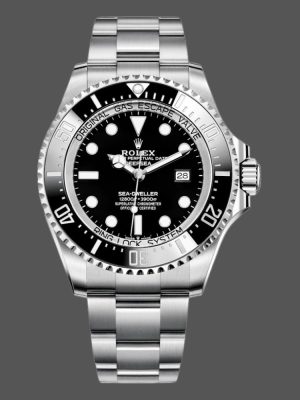Rolex Deepsea 126660 Black Dial Oyster Steel 44mm Mens replica watch