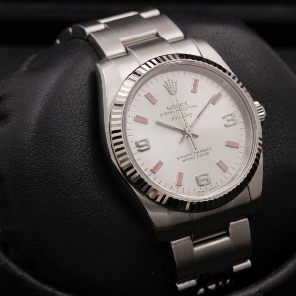 Rolex Oyster Perpetual Air-King 114234 Automatic Silver Dial 34mm Unisex replica watch