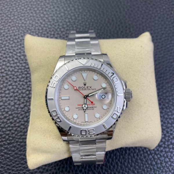 Rolex Yacht Master 116622 Stainless Steel platinum Dial 40mm Mens Replica Watch