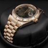 Rolex Day-Date 218235 Wave Bronze Dial Rose Gold 41MM Mens Replica Watch
