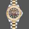 Rolex Yacht Master 169623 Steel Yellow Gold Black MOP Dial 29MM Lady Replica Watch