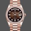 Rolex Day-Date 128345RBR Brown Ombre Dial Everose Gold 36MM Unisex Replica Watch