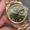 Rolex Day Date 40 18k Everose Gold Olive Green Dial m228235 0025 40mm