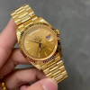 Rolex Day-Date 128238 Fluted Bezel Champagne Index Dial 36MM Unisex Replica Watch