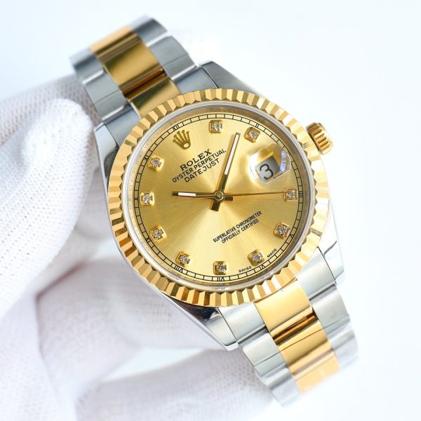 Rolex Datejust 126233 Champagne Diamond Dial 36MM Unisex Replica Watch