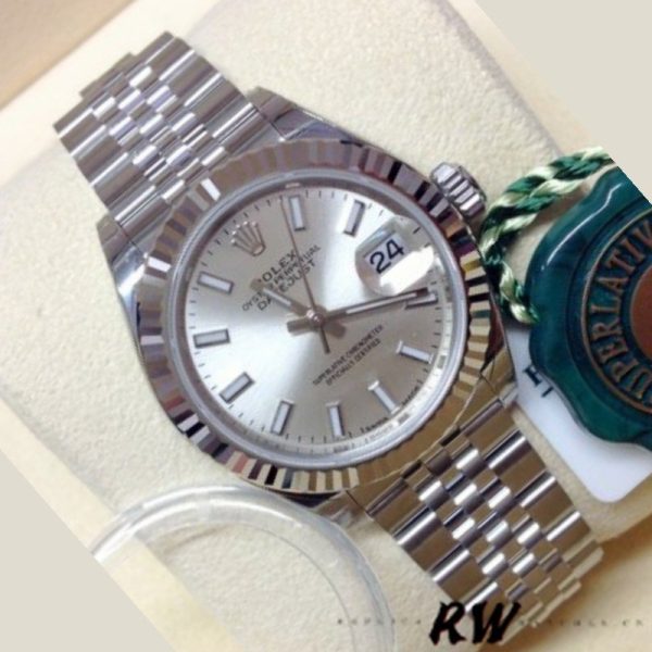 Rolex Datejust 279174 Stainless Steel Silver Index Dial 28mm Lady Replica Watch