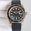 Rolex Yacht Master 116655 Everose Gold Black Dial 40mm Mens replica Watch