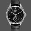 Rolex Cellini Dual Time 50529 Black Dial White Gold 39mm Mens Replica Watch