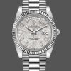 Rolex Day-Date 228239 Meteorite Grey Dial Fluted Bezel 40mm Mens Replica Watch